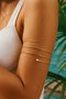 Heliophilia Silver Gld-3Sirpazu Pulsera de Latón y Zirconio Dorada